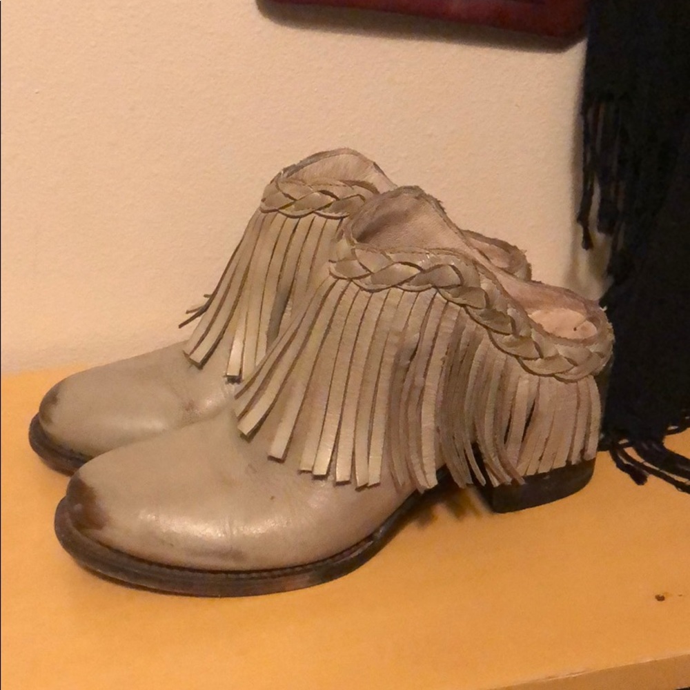 Freebird fringe booties
